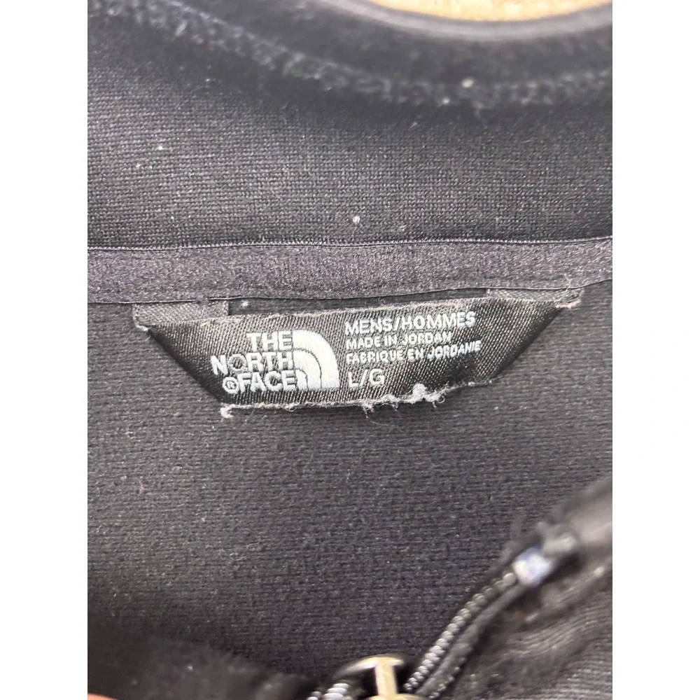 The North Face Mens Full Zip Softshell Vest Black Large Outdoor Activewear 2988